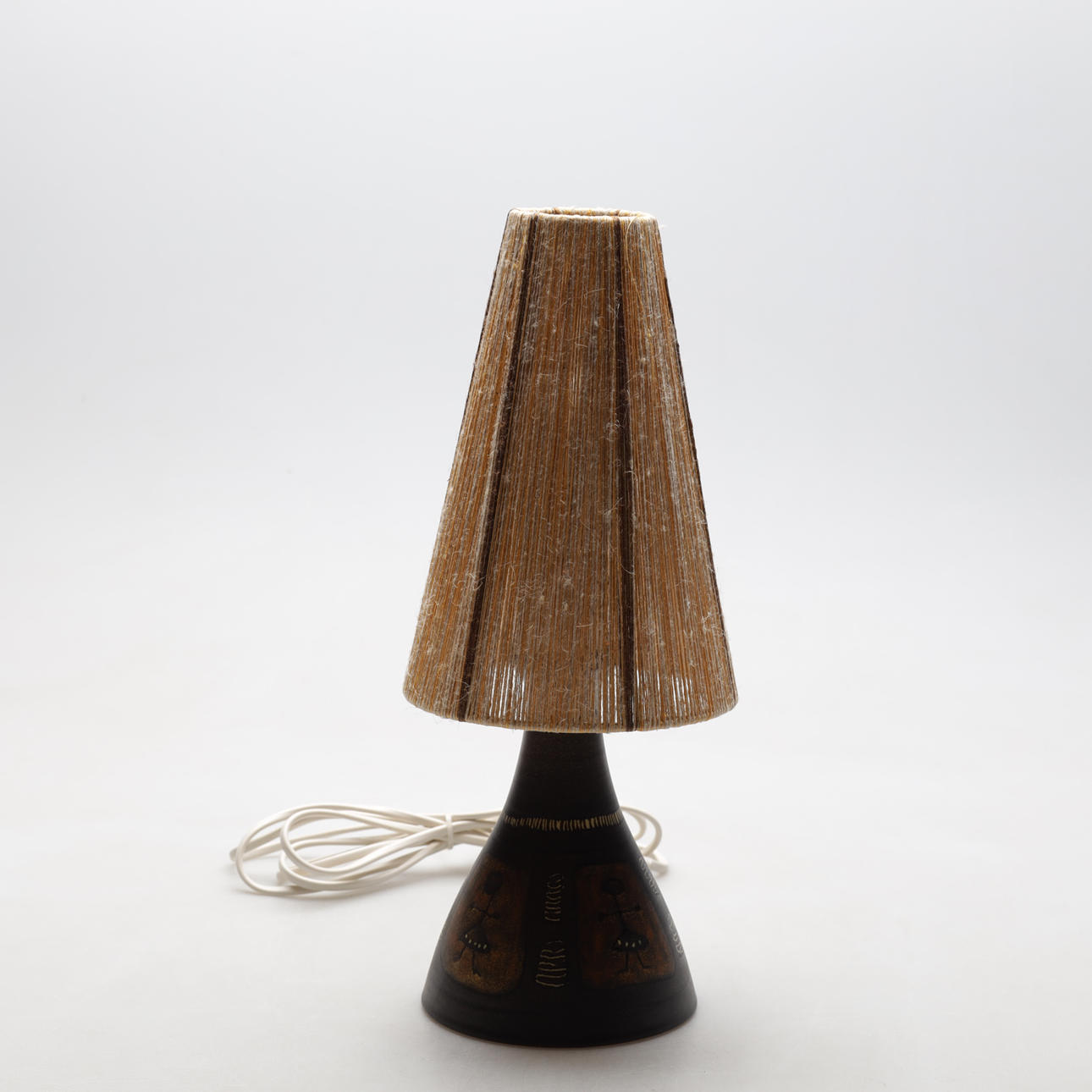 BORDLAMPE, keramik, Munk, Enköping.