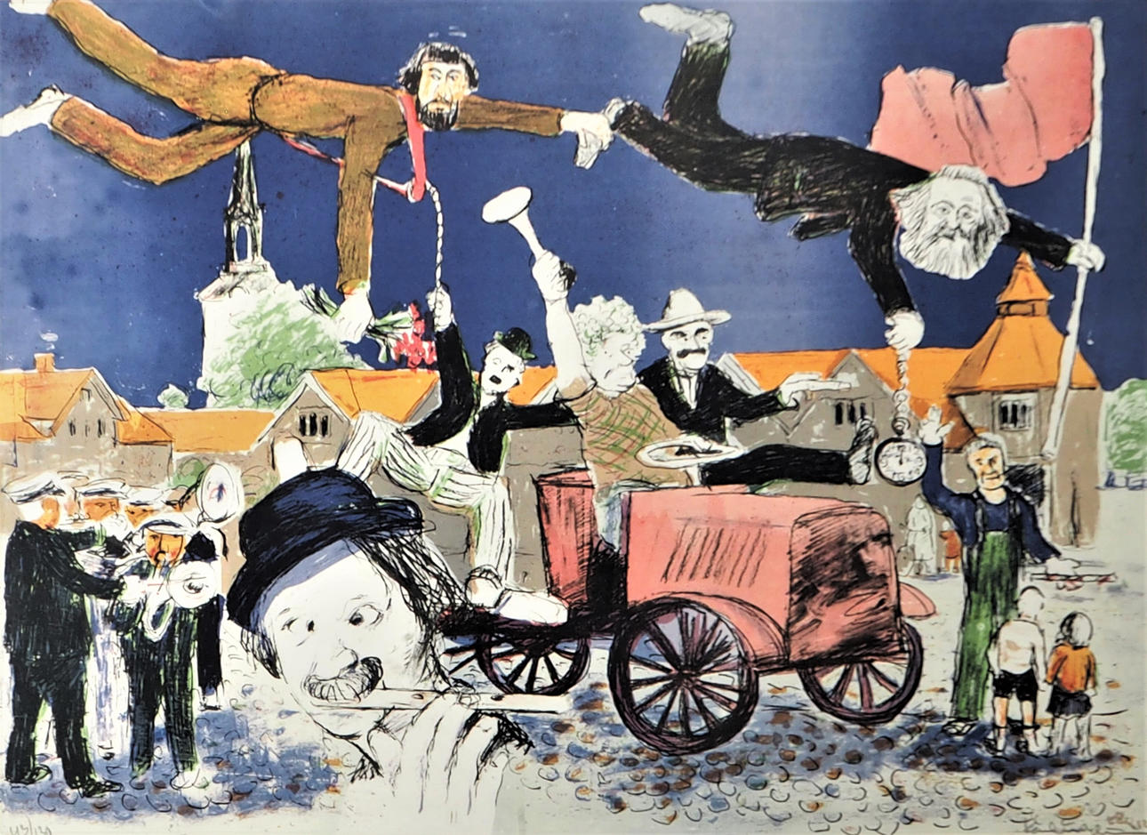 COLOR LITHOGRAPHY, 43 / 130, signed.