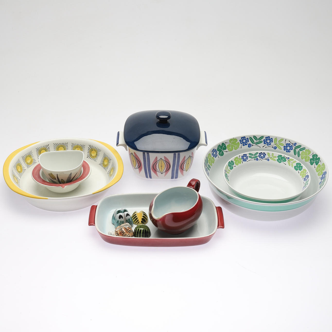 LOT OF A Collection OBJECTS, 12 pcs, including "Picnik", Marianne Westman, Rörstrand.