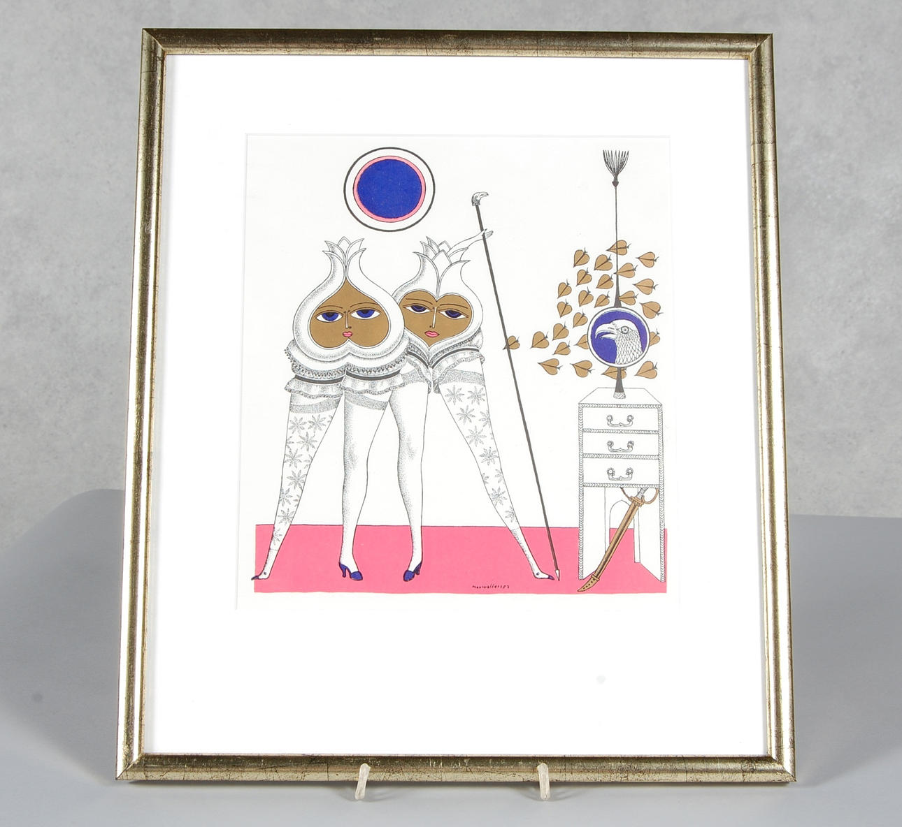 MAX WALTER SVANBERG. Litografiskt tryck, signerad i plåten, Max Walter S -57 .