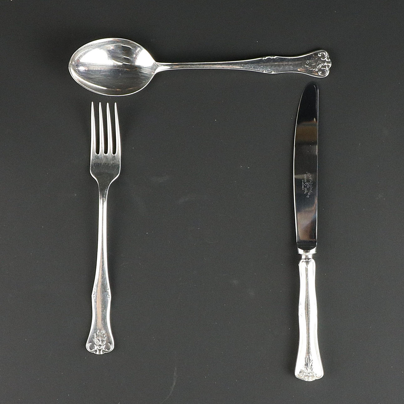 BESTECK, 36-teilig, Nils Johan, Neusilber.