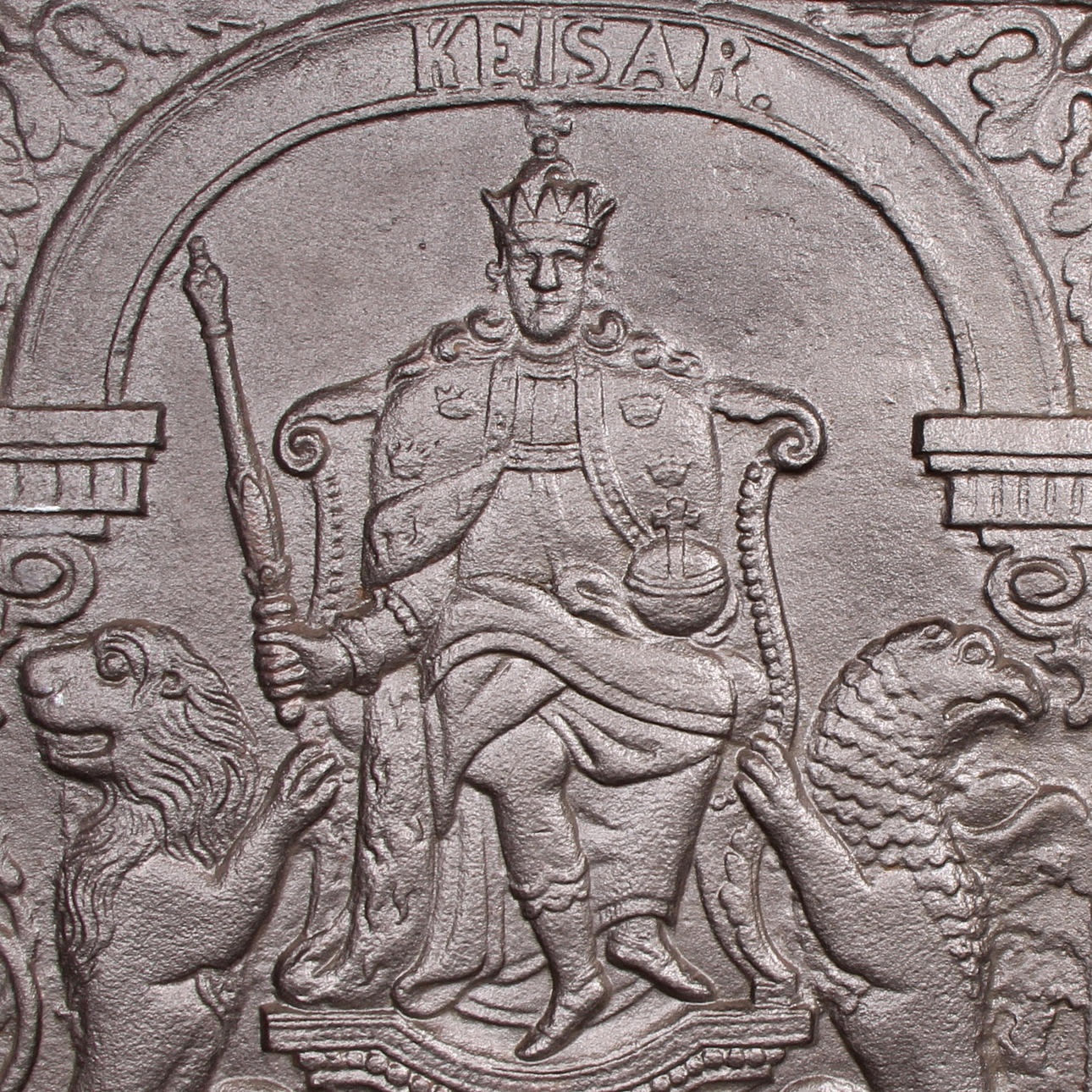 SÄTTUGNSPLATTA, gjutjärn, Linnefors Bruk, Flygt.