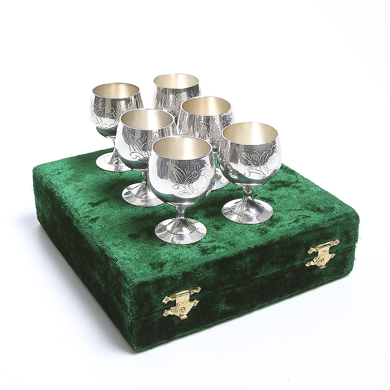 SNAPSGLAS, 6 st, nysilver, jugend, 1900-talets första del.