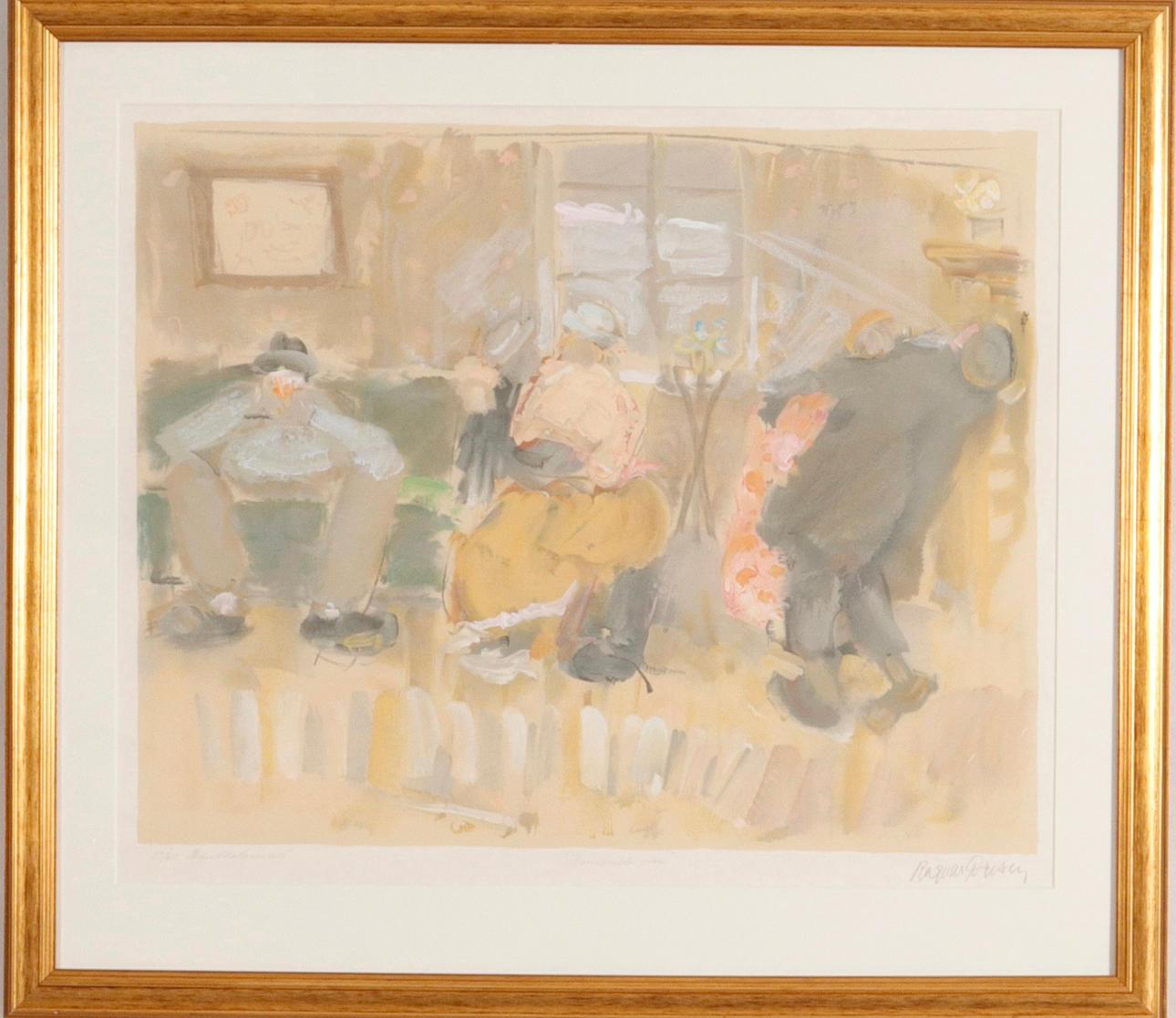 RAGNAR PERSSON. Hand-colored color lithograph.