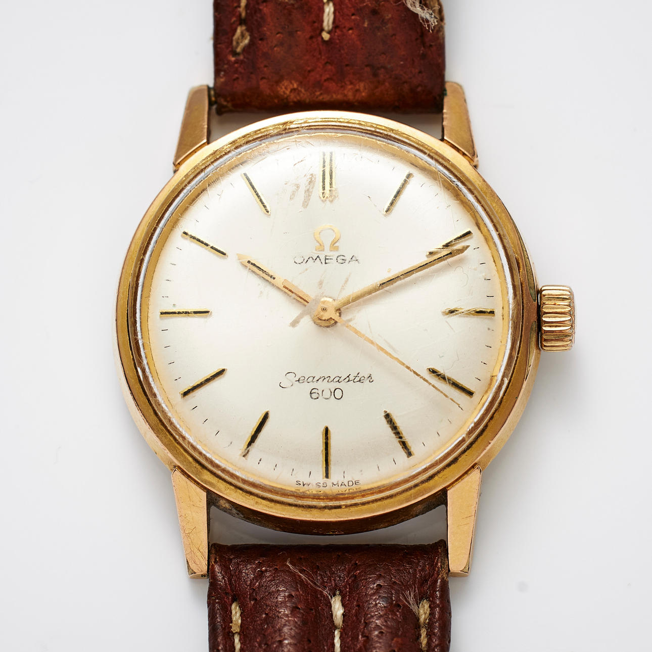 OMEGA, armbandsur, Seamaster 600, gulddoublé, ca 1966.