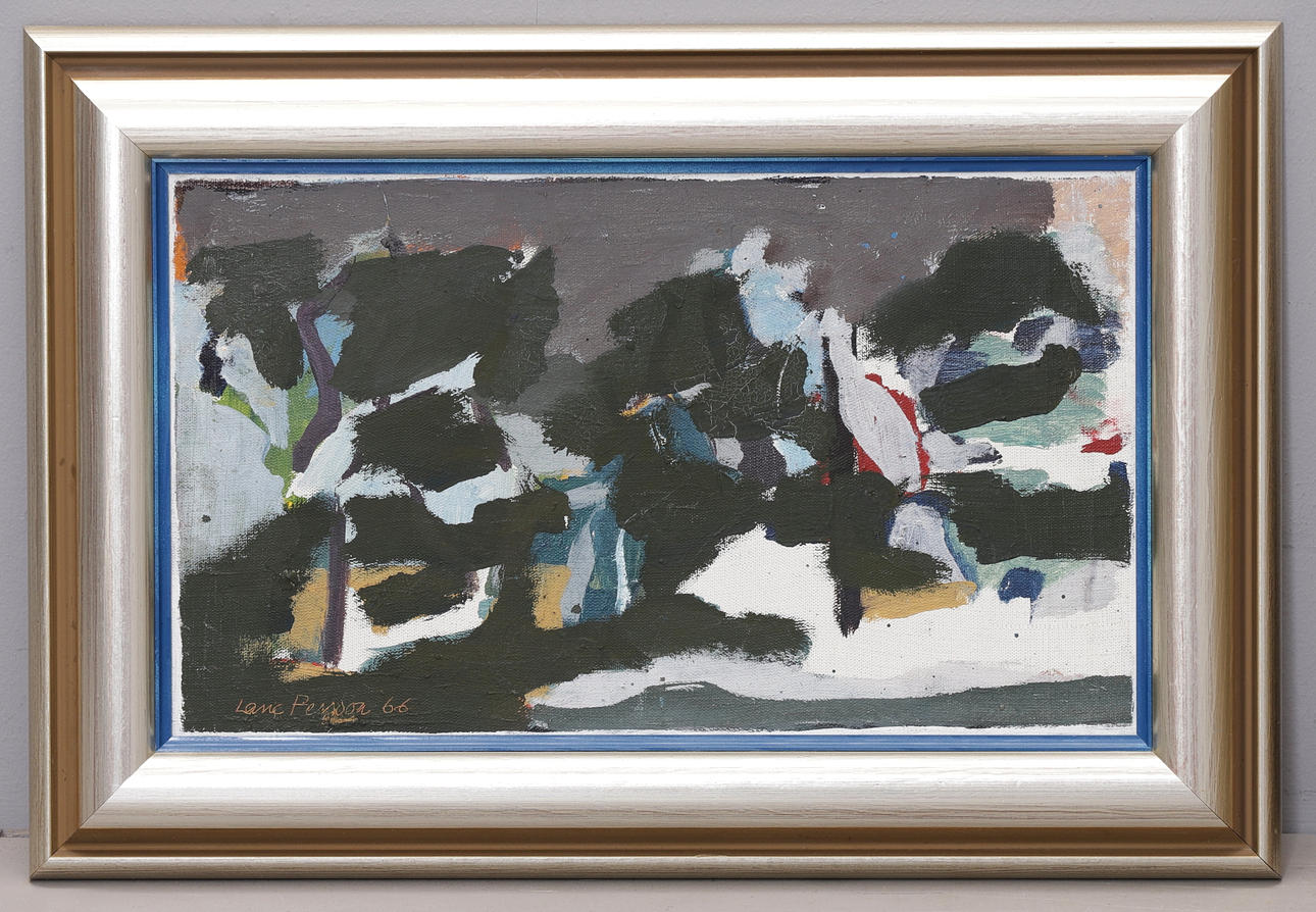LASSE PERSSON. Oil on canvas, "leaf shadows". Signed and dated.