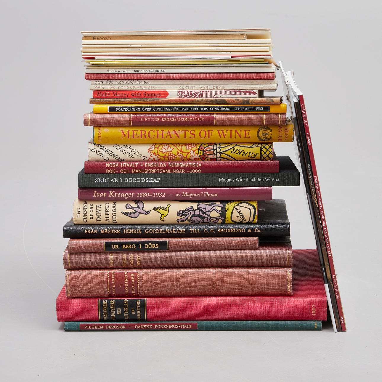 BOOKS/BOOKLETS ON COINS and MEDALS etc., approx. 28 volumes, from Ian Wisehn's library.