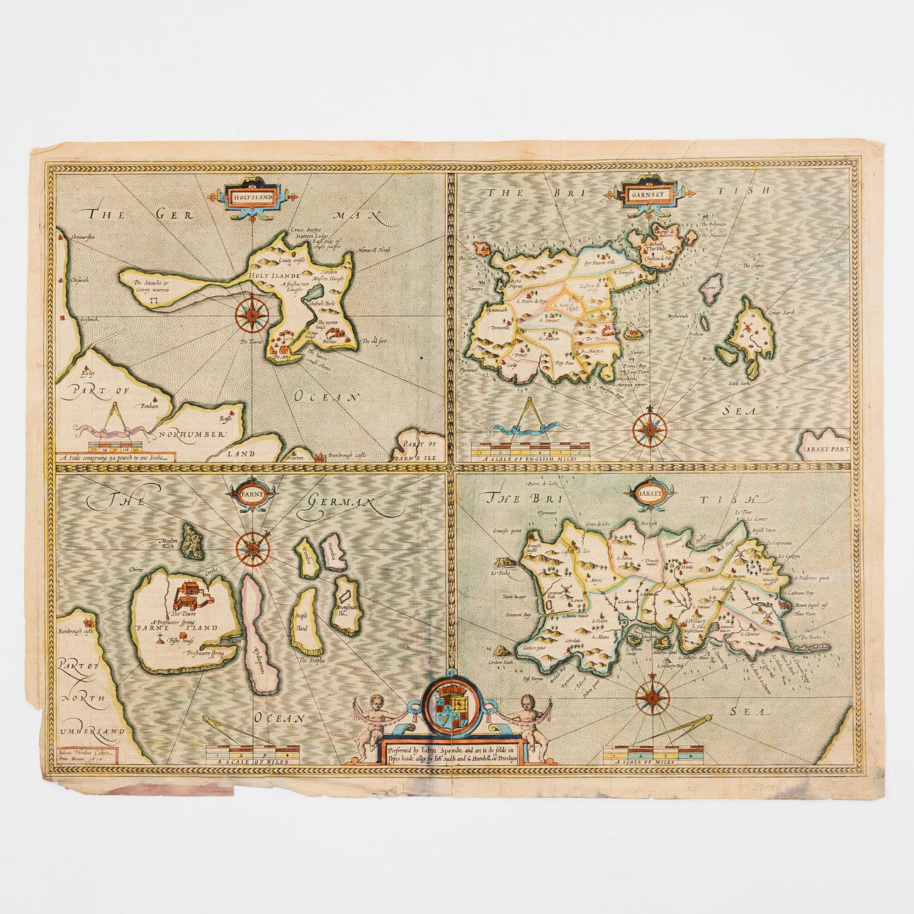 HASTIGHEDSKORT OVER KANALØERNE, omkring 1646.