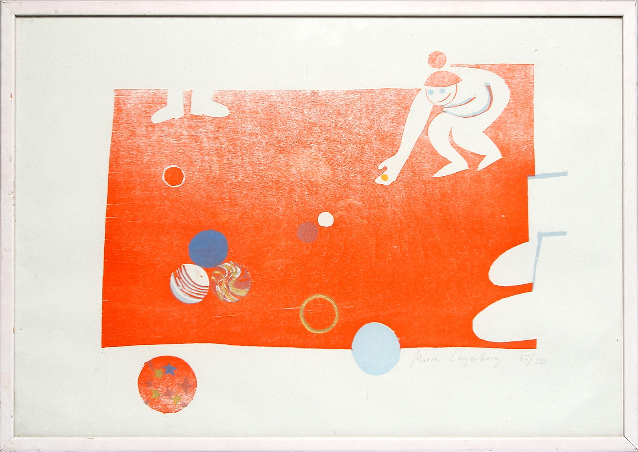 MARIA LAGERBORG. Färglitografi, signerad och numrerad 65/330.