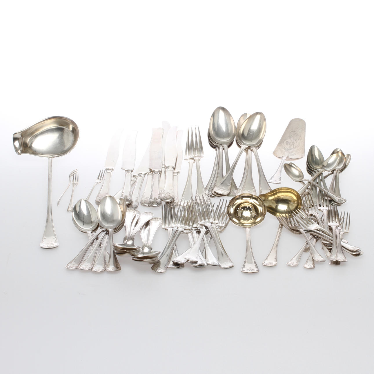 BESTICK, 80 delar, nysilver, "Gammal fransk".