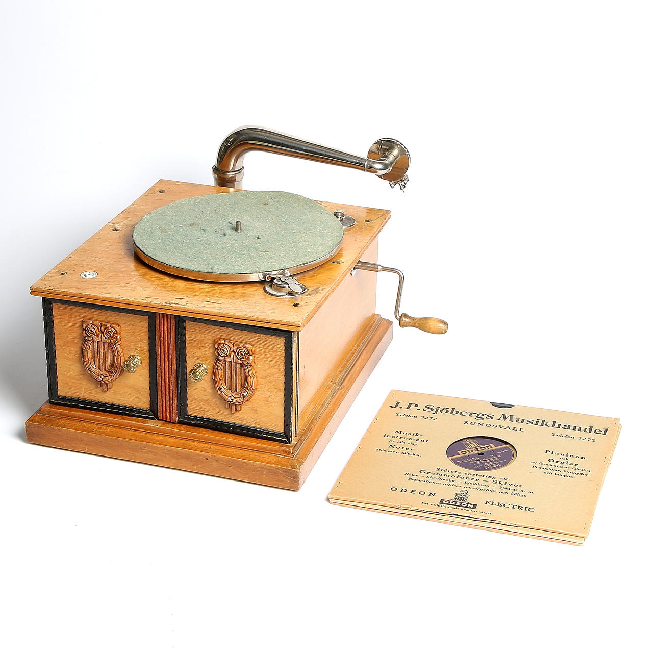 VEVGRAMMOFON, trä, Reform Schalldose, Tyskland. Tidigt 1900-tal.