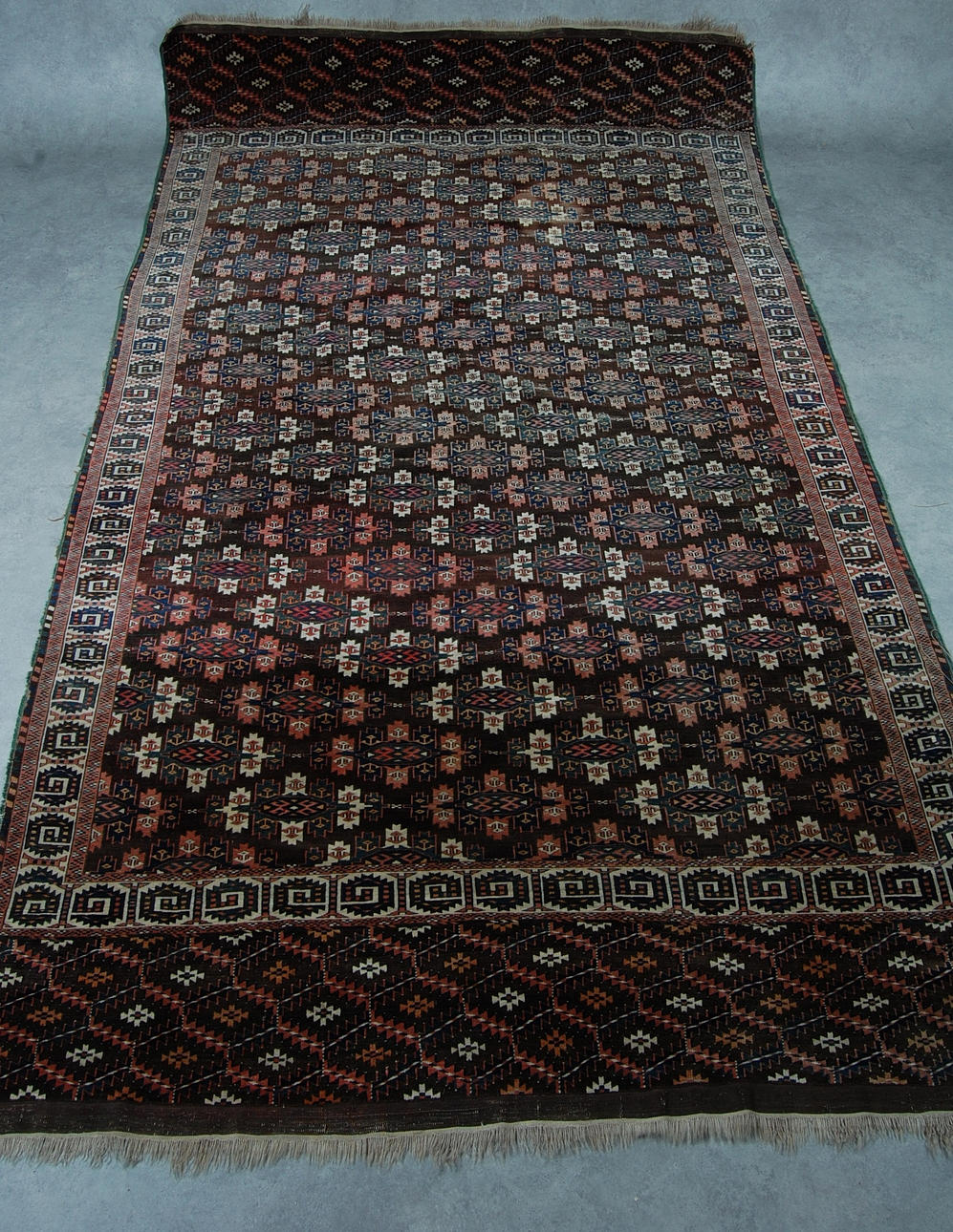 MATTA, antik, Turkmen, proveniens Krapperups slott, 350 x 200 cm.