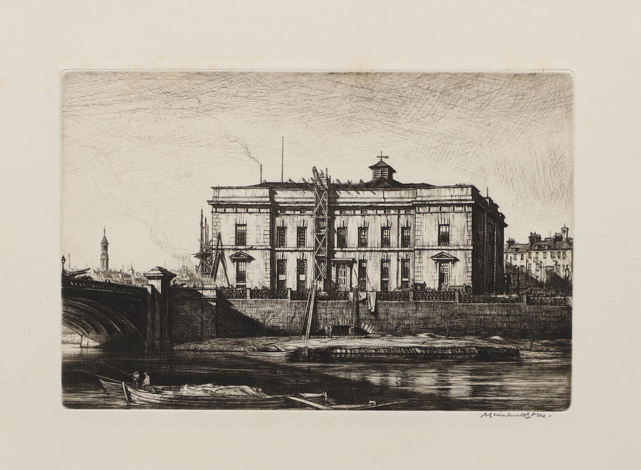SIR MUIRHEAD BONE (1876-1953). THE OLD COURTHOUSE, GLASGOW (CD272).