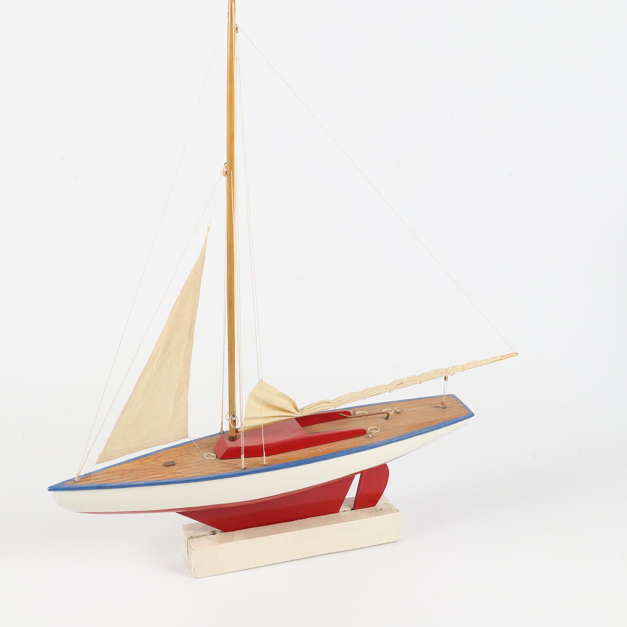 MODEL BOAT, wooden, 1900s.