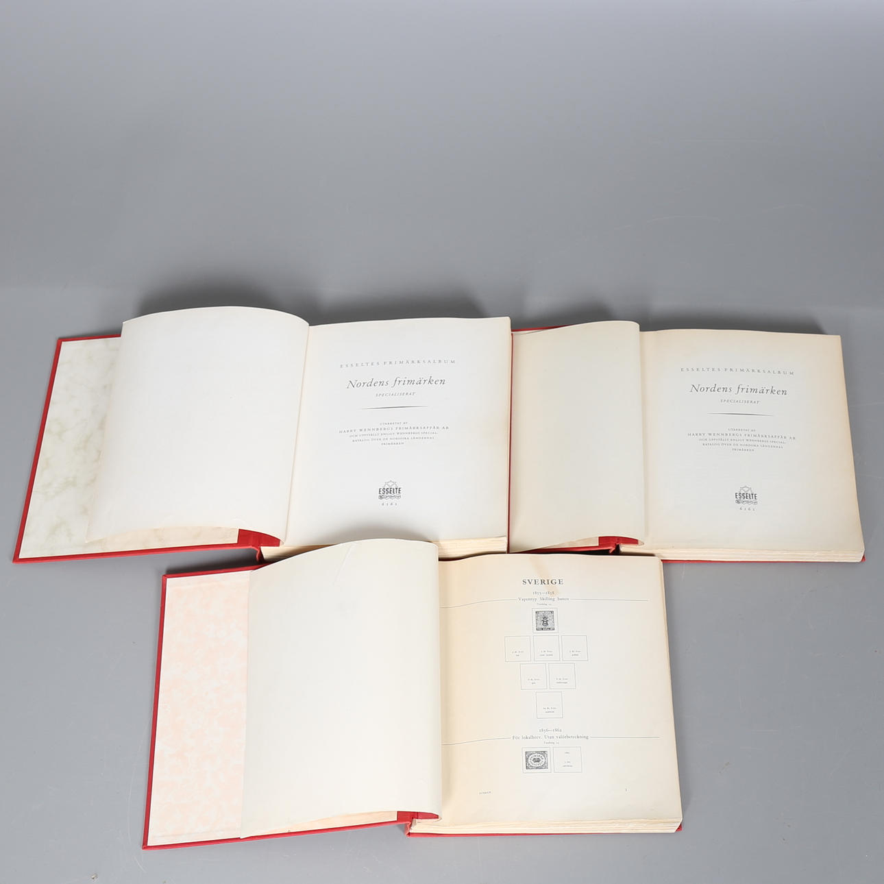 FRIMÄRKEN I ALBUM, 3 st, Norden, stämplade, 1869 och framåt.