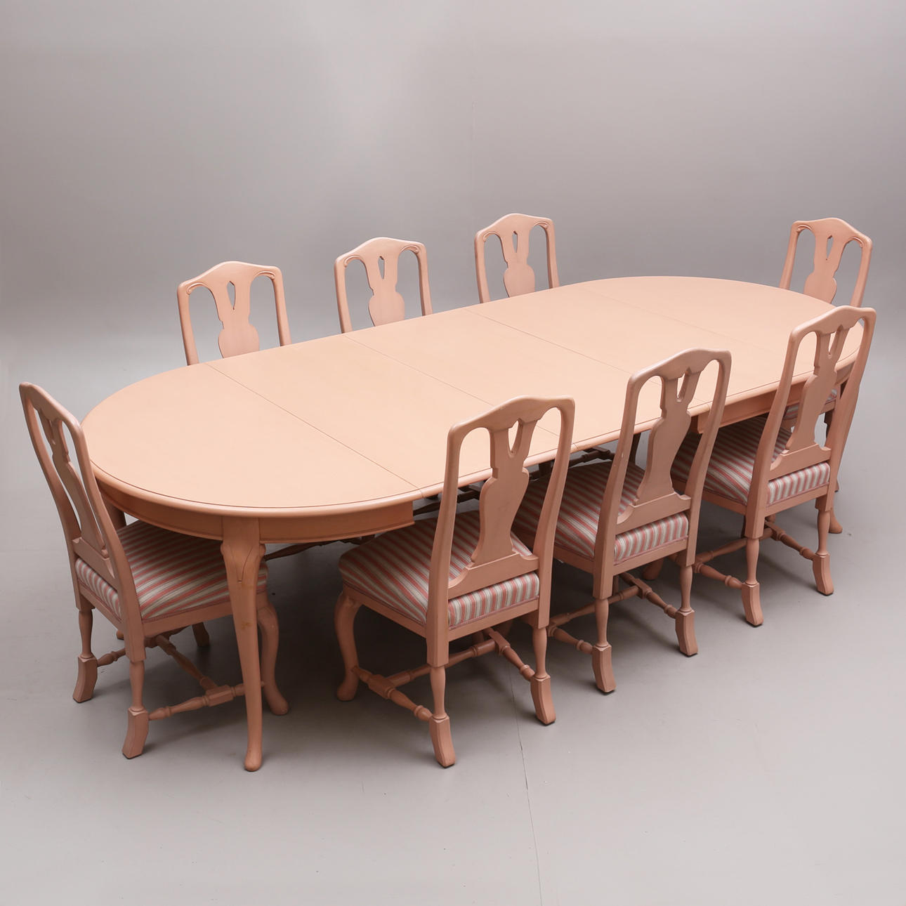 MUEBLES DE COMEDOR, 9 piezas, estilo rococó, K. A. Roos, Helsingborg.