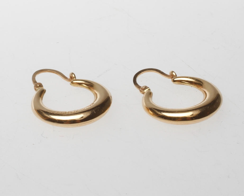 ÖRHÄNGEN, ett par, 18l guld Cson, Göteborg 1977, vikt ca. 2,0 gram.