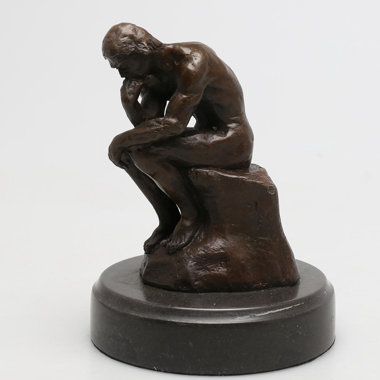 OKÄND KONSTNÄR. "Tänkaren" efter Auguste Rodin, Brons, osignerad.
