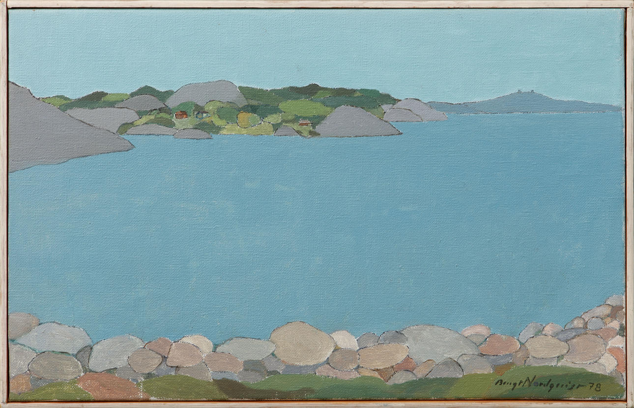 BENGT NORDQUIST. View towards Styrsö and Koster, oil on canvas, signed and dated 78.