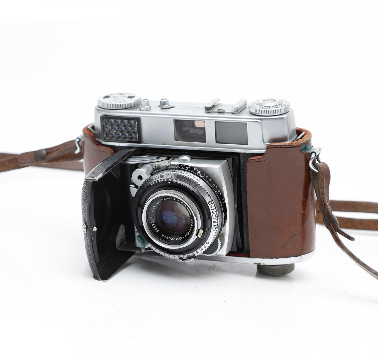 Cámara fotográfica Kodak "Retina", de mediados del siglo XX.