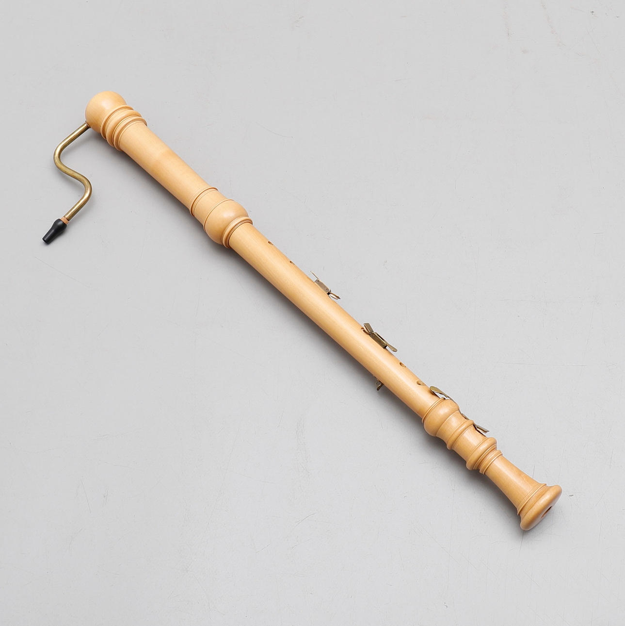 BASS BLOCK FLUTE, MOECK, maple, in case.