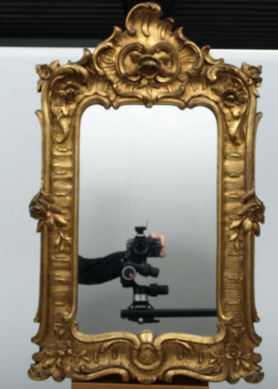 SPEGEL, gips, förgylld, 1800-1900-tal.