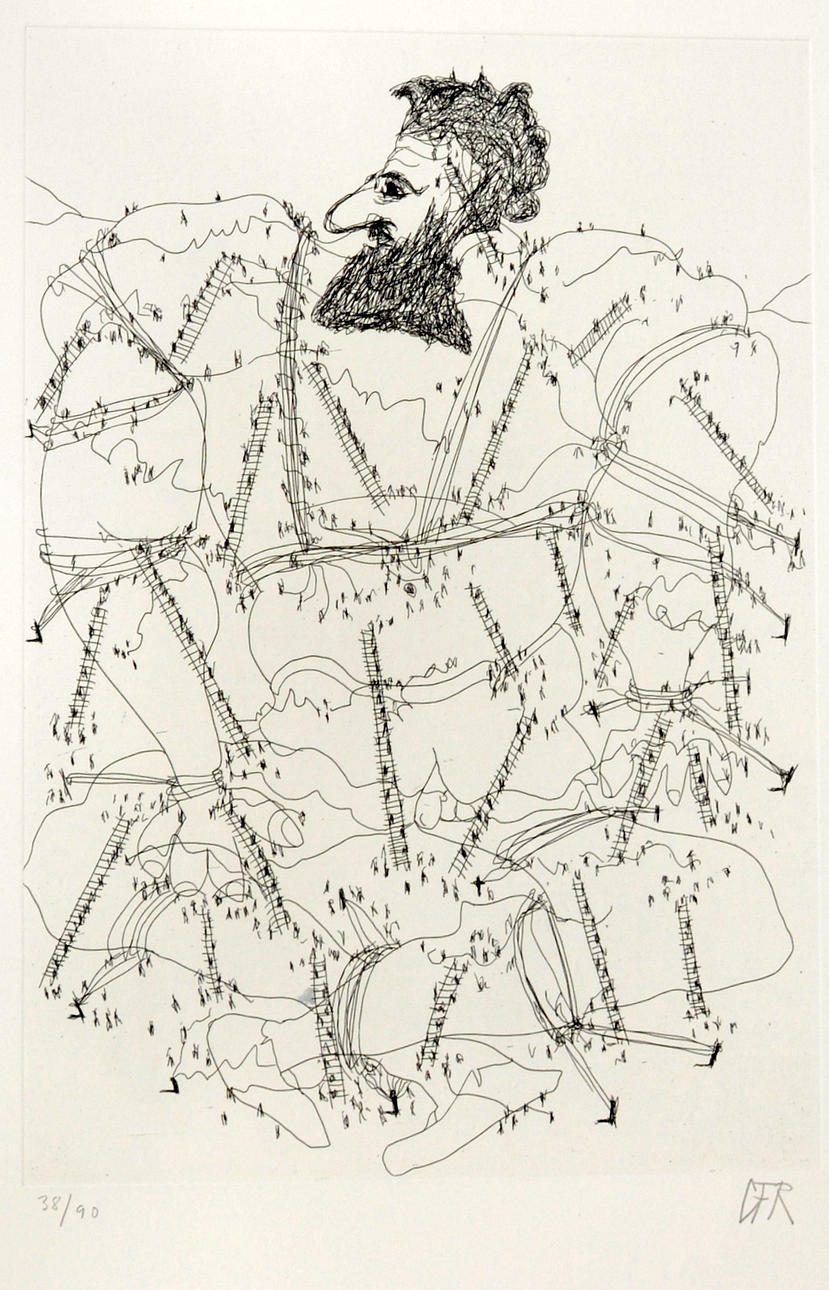 CARL FREDRIK REUTERSWÄRD. Etsning.