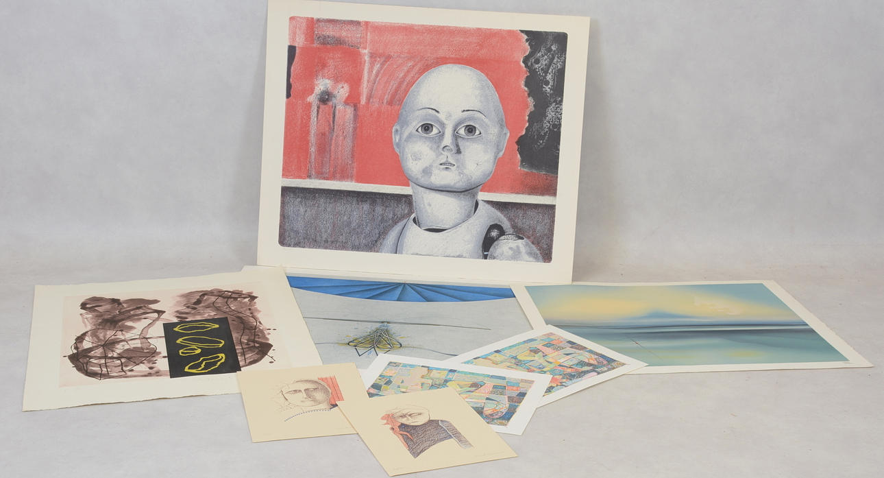 PARTI GRAFIK. 10-delar, Uno Svensson, Lars Sjöström. m.m.