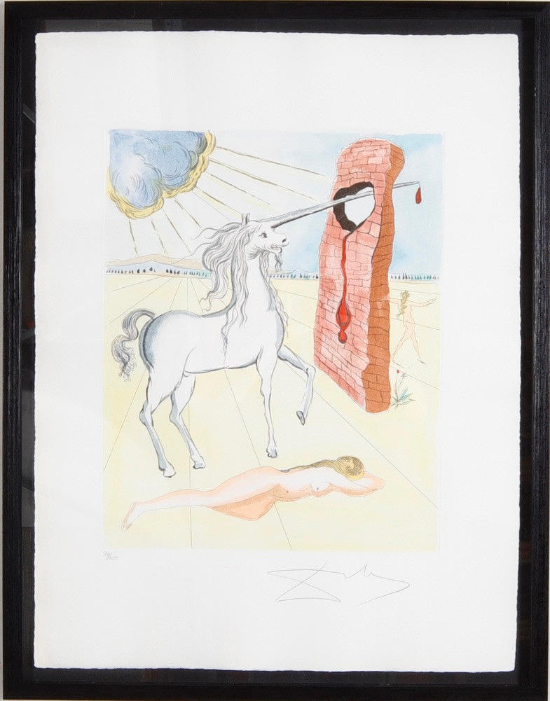 SALVADOR DALI. EFTER. Färgetsning.