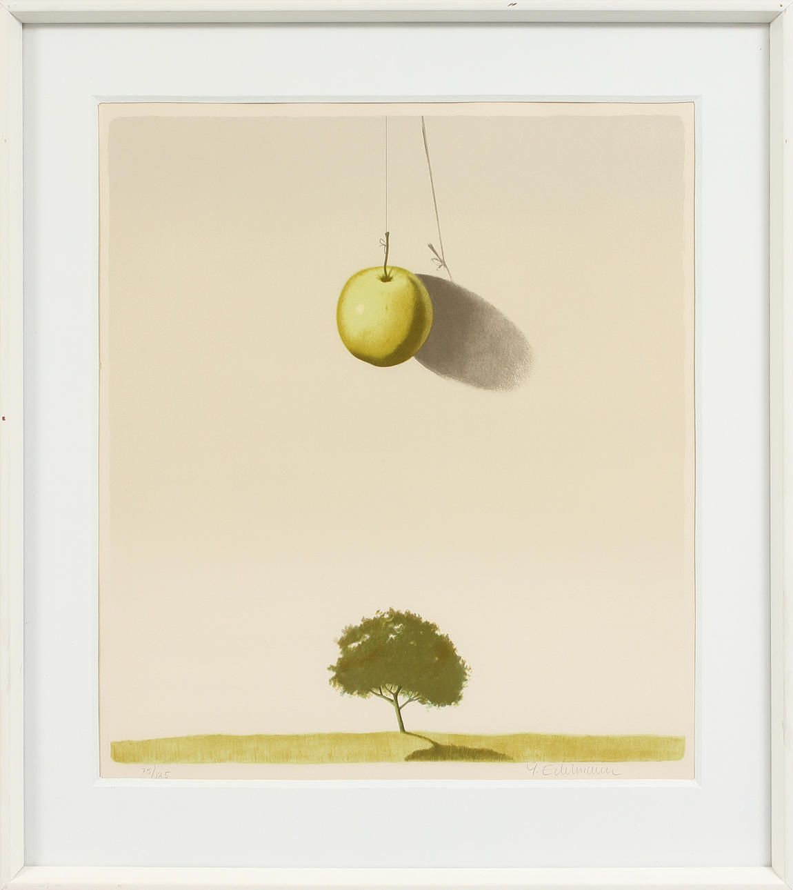 YRJÖ EDELMANN. Komposition,färglitografi, sign o numr 75/125.