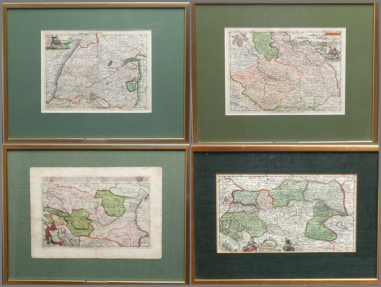 ELIAS BAECK, efter, 3 gravyrer, 1700-tal.