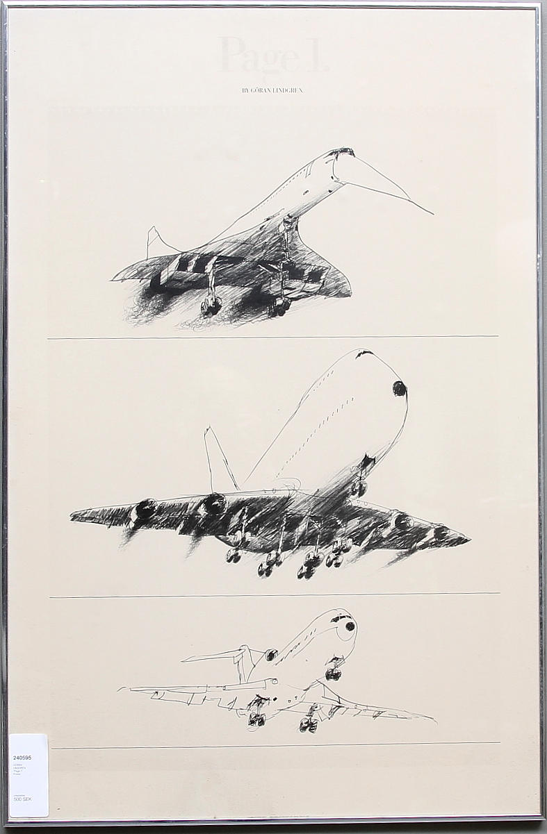GÖRAN LINDGREN. "Page 1". Poster.