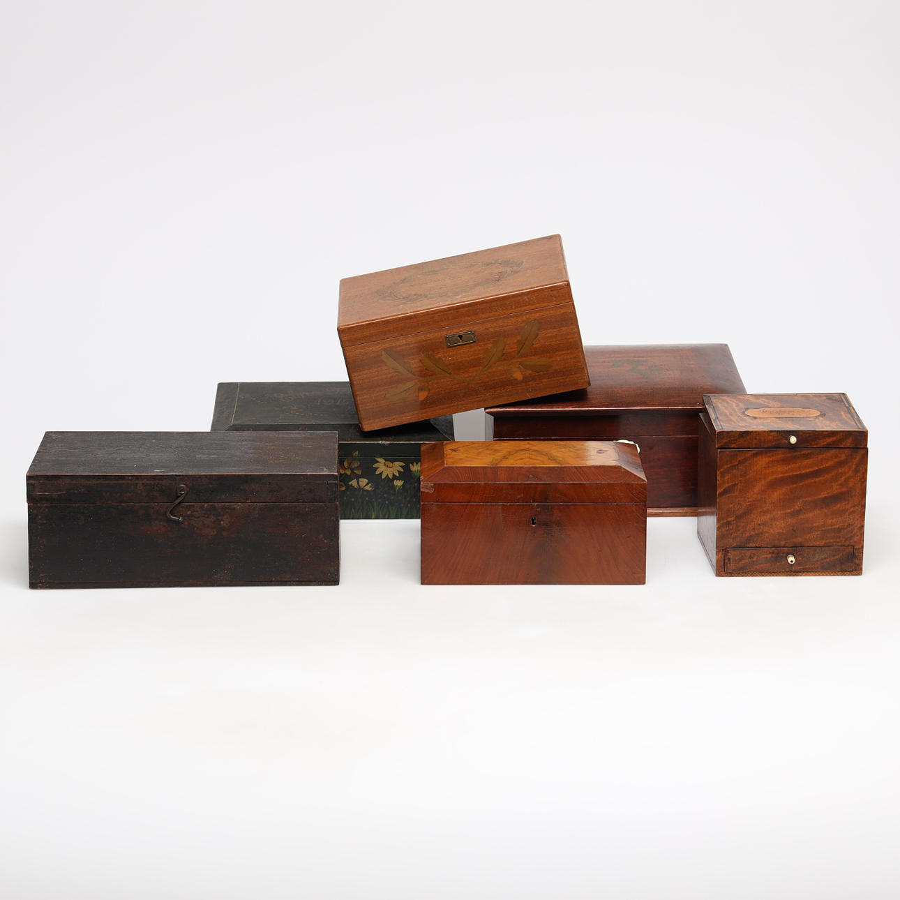 BOX, 6 pieces, 18/1900s.
