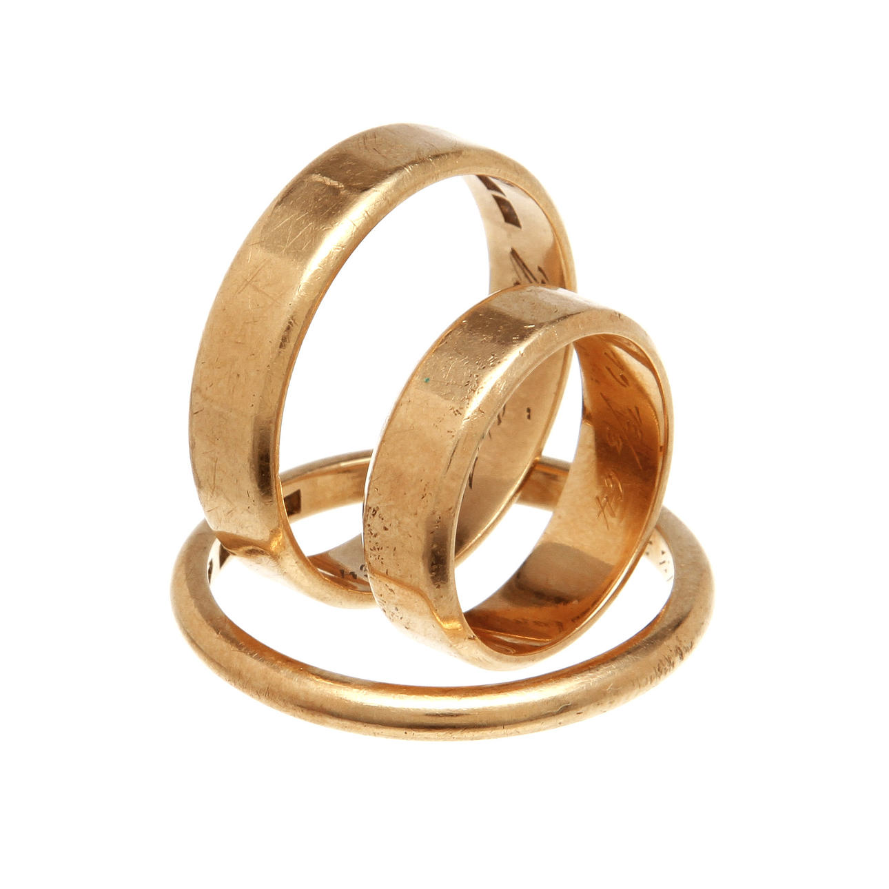 RINGAR, 18 k, ca 17 gram.