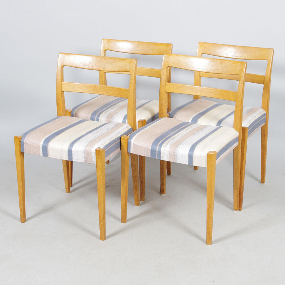 STOLAR, 4 stycken, ek, "Garmi", Nils Johnsson, Troeds Bra Bohag.