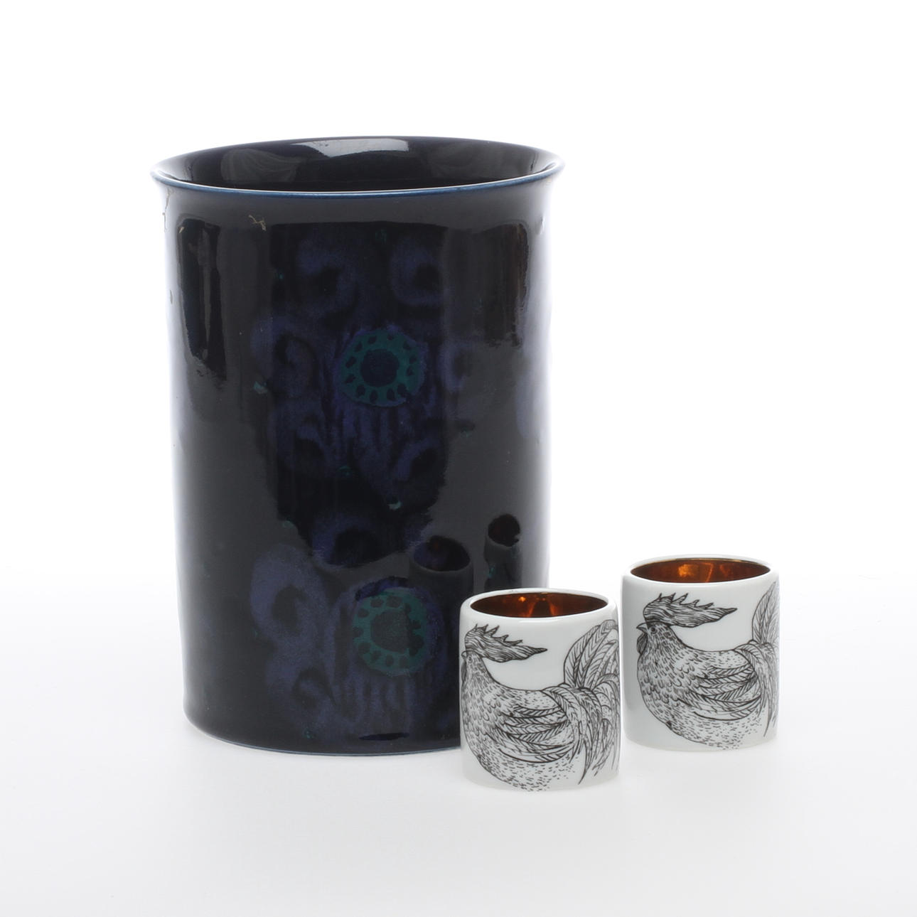 VASER, 3 st, porslin, Arabia, Finland.