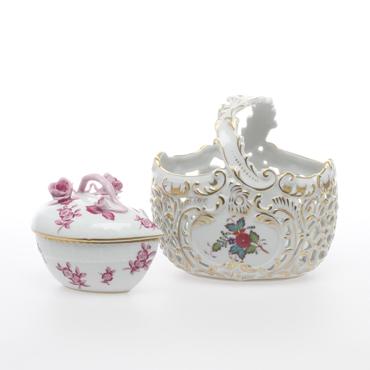 DOSA, SKÅL, porslin, Herend, Ungern, 1900-tal.