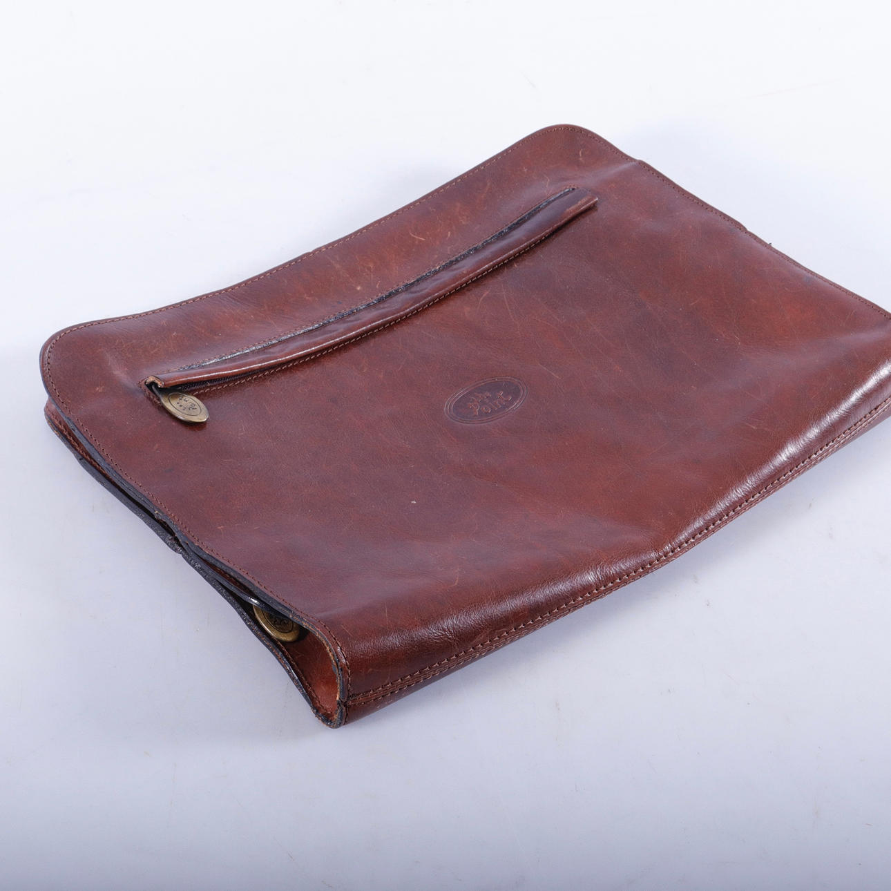 BAG, leather, "The Point" 1900s.