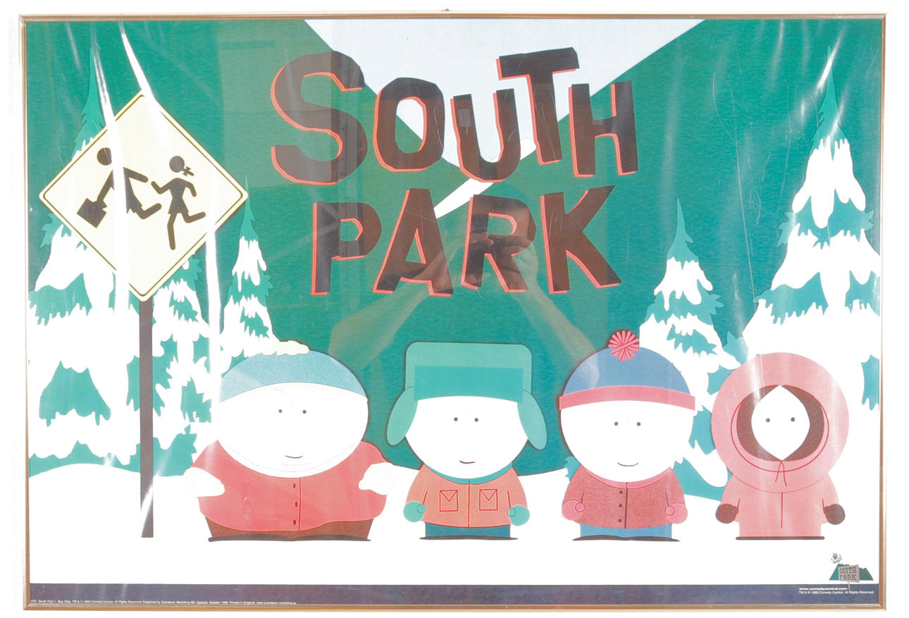 CARTEL, impresión offset, South Park.