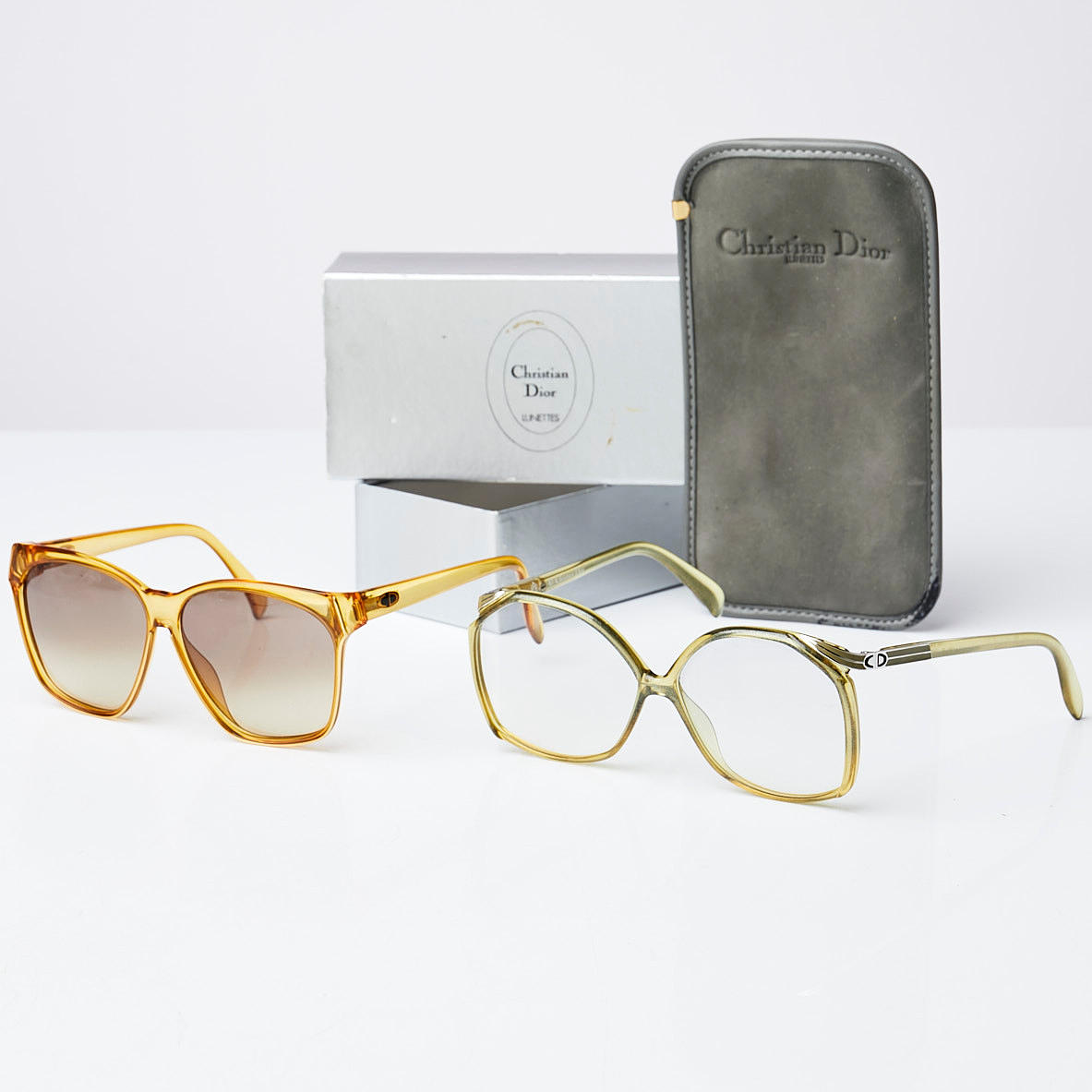 CHRISTIAN DIOR. SUNGLASSES, 1970s/80s, model number 2054 40 