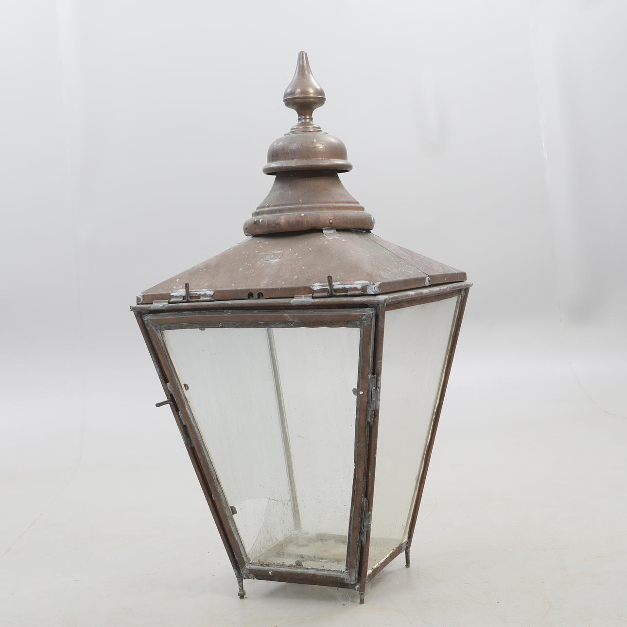 LANTERN, copper, Foster & Pullen, Bradford, England, circa 1900.