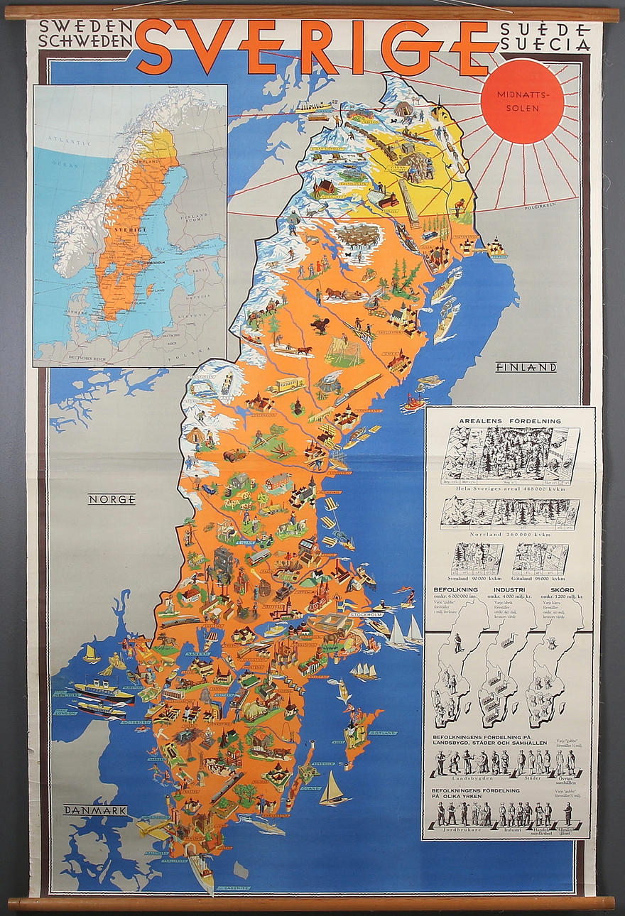 SKOLPLANSCH, Sverige. 1900-talets första hälft.