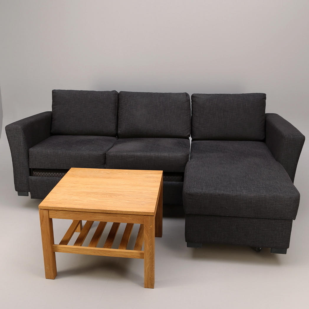 SOFFA, 2-sits med divan + SOFFBORD, 1900-/2000-tal.