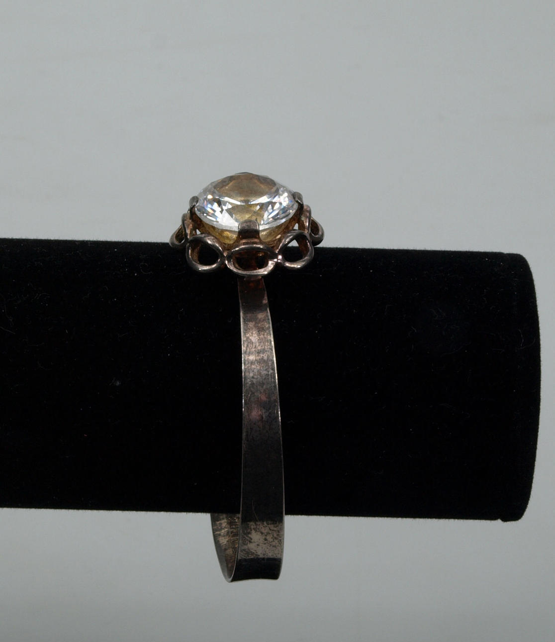 ARMRING, silver och bergskristall, Alton, design K-E Palmberg.