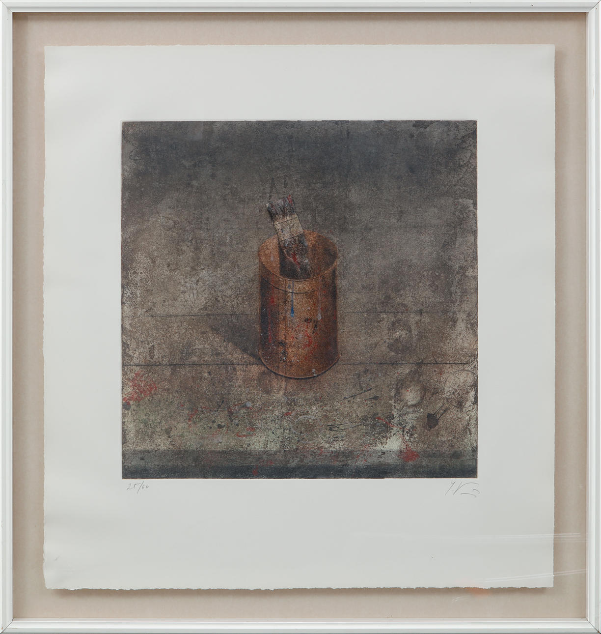YURI KUPER. "Brush in tin", etching, signed and numbered 25/60.