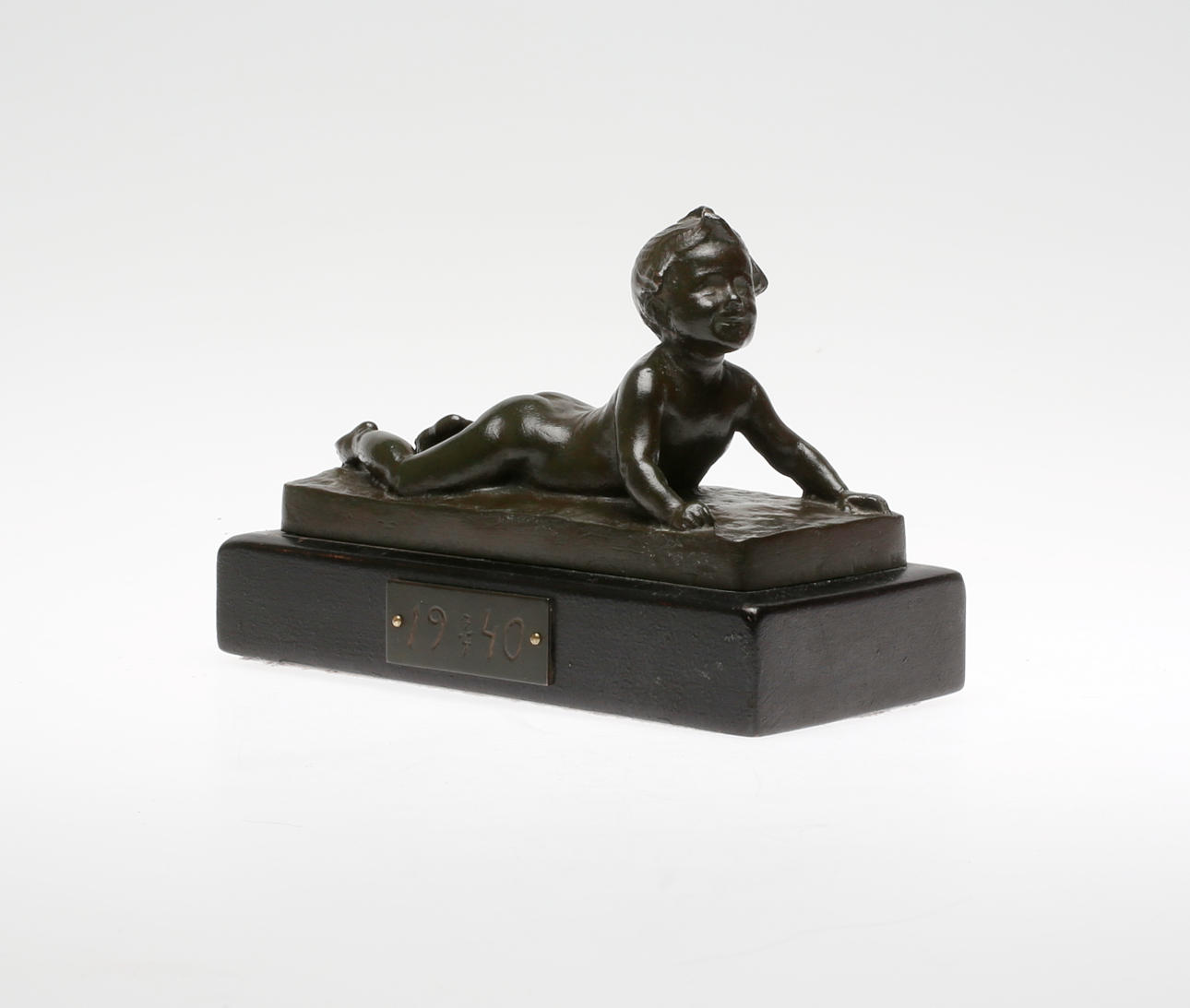 HUGO ELMQVIST. skulptur brons, sign o dat 1940.