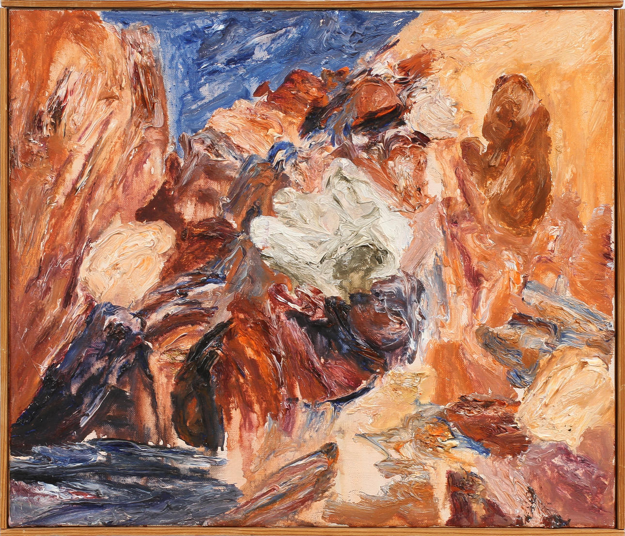 LARS BÖRJESSON. Komposition, olja på duk, sign.