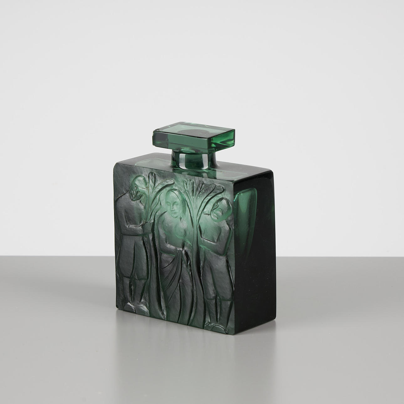 GUNNEL NYMAN. PULLO, vihreä lasi.