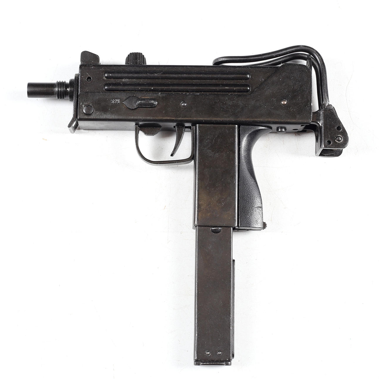 PISTOLA SPRAY DE BOLAS, réplica, Mac-11, Denix.