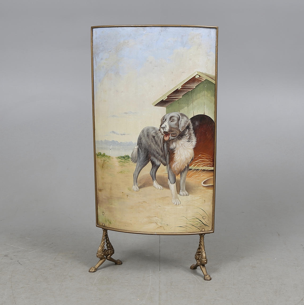 BRASSKÄRM, metall, 1800-tal.